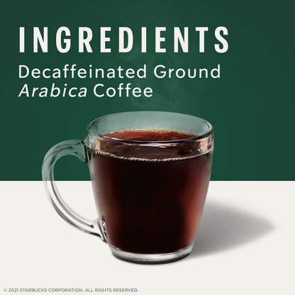 Starbucks K-Cup Coffee Pods, Medium Roast Hot or Iced Coffee, Decaf House Blend, 60 Keurig Pods