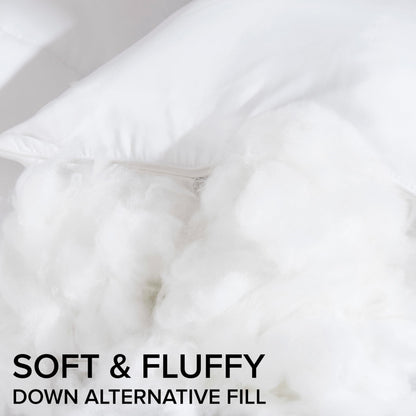 UGG Danielle Cooling King Size Hypoallergenic Down Alternative Luxury Hotel Bed Pillow for Stomach Back or Side Sleeper with Machine Washable Cover, 20-inch x 36-inch, White