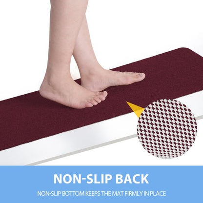 Hargiis Non-Slip Bathtub Mat, Anti Slip Shower Mat, Fast Drying Bathtub Mats, Foot Scrubber Mat, Anti Slip Mat for Tub, Floor, Bathroom, Kitchen, Home, Hotel (Wine Red 24"×16")