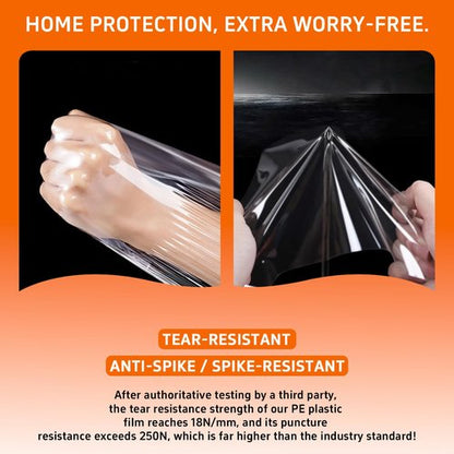 Gooo&Ma 6Mil Thicken Mattress Bag for Moving, Waterproof Zippered Mattress Cover for Storage, Reusable Plastic Encasement, Tear Proof Dust Proof Protection (Orange, Twin)