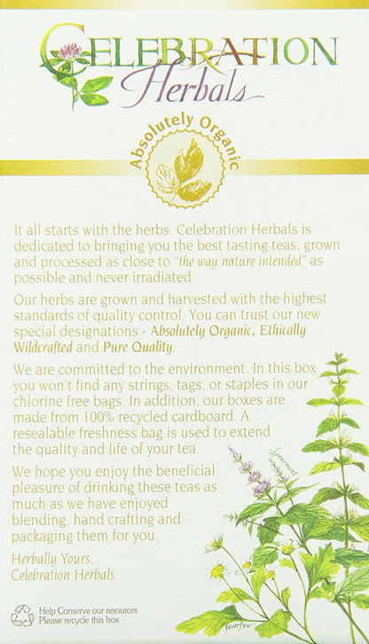 Celebration Herbals Organic Sage Leaf Caffeine Free 2 pack -- 48 Herbal Tea Bags