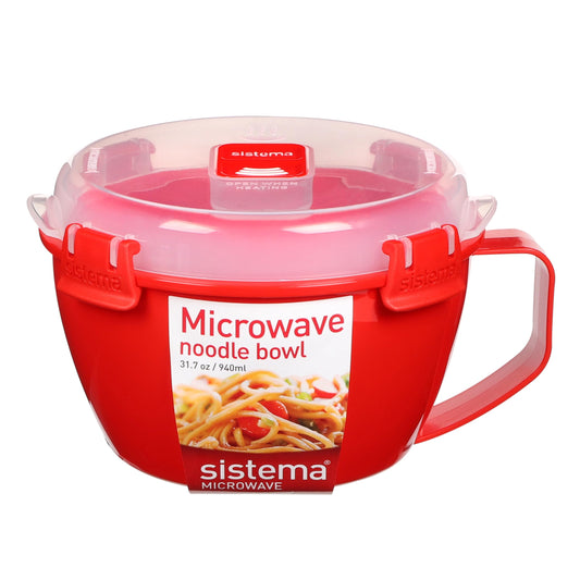 Sistema 1109ZS Microwave Collection Noodle Bowl 1 Count (Pack of 1) Red