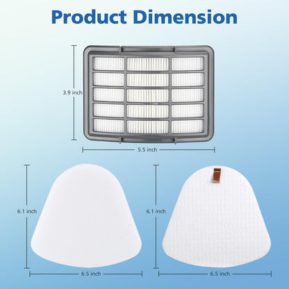 Shark | 4+2 Pack Vacuum Filters - Replacement for Navigator Lift-Away Models NV350, NV351, NV352, NV355, NV356E, NV360, UV440, UV540, CU500