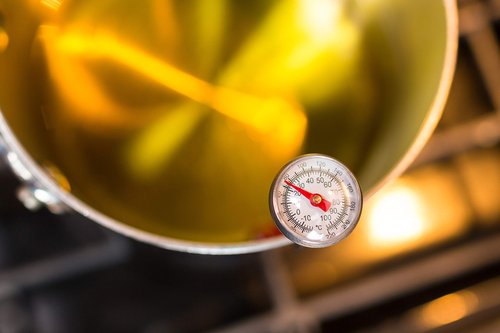 Craft Connections Co Olive Oil & Vinegar Infusion Kit - Book with 40 Recipes, Set of Green Glass Bottles with Dispensers, Mason Jar, Funnel & Strainer, and Thermometer