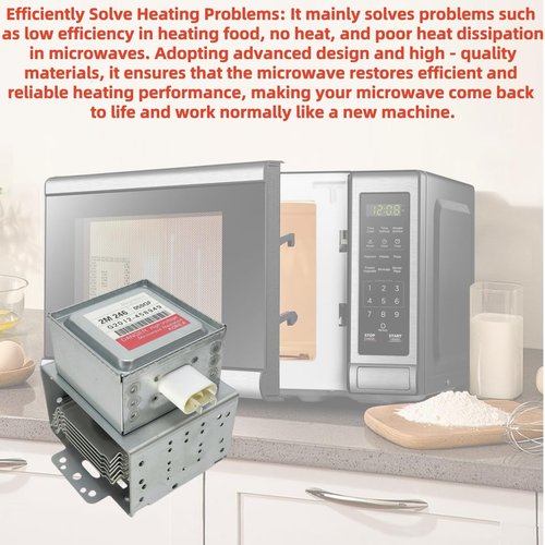 2M246 050GF Microwave Magnetron, Compatible with Multiple Brands Like LG, Kenmore, etc., Replacing Models Such as 6324W1A001B