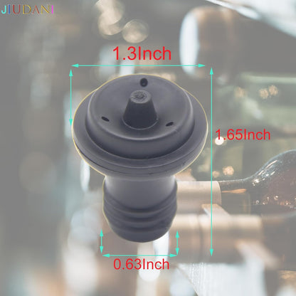Wine Saver Vacuum Stoppers Pack of 6 Rubber Wine Stoppers, for Wine Saver Vacuum Pump Preserver, Bottle Rubber Corks to Preserve Wine Flavor Best Wine Air Vacuum Stoppers To Keep Wine Fresh