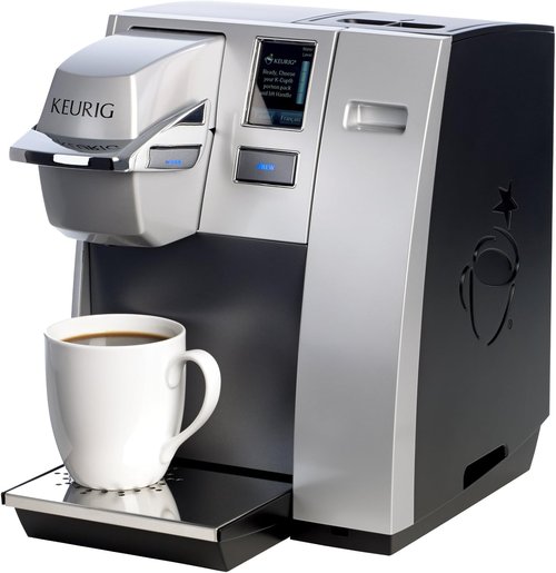Keurig K155 Coffee Maker - Single Cup Commercial K-Cup Pod Brewer | Sleek Silver Design