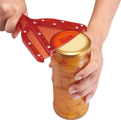 Skiennix Jar Opener - Easy Twist Off Bottle Caps for Seniors & Arthritis Relief | Handheld Kitchen Gadget (Blue)