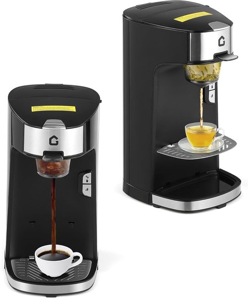IDEALHOUSE Single Serve Coffee Maker - K Cup Compatible, Auto Shut Off, 18.6 Oz Water Tank | Fast Brew for Home & Office