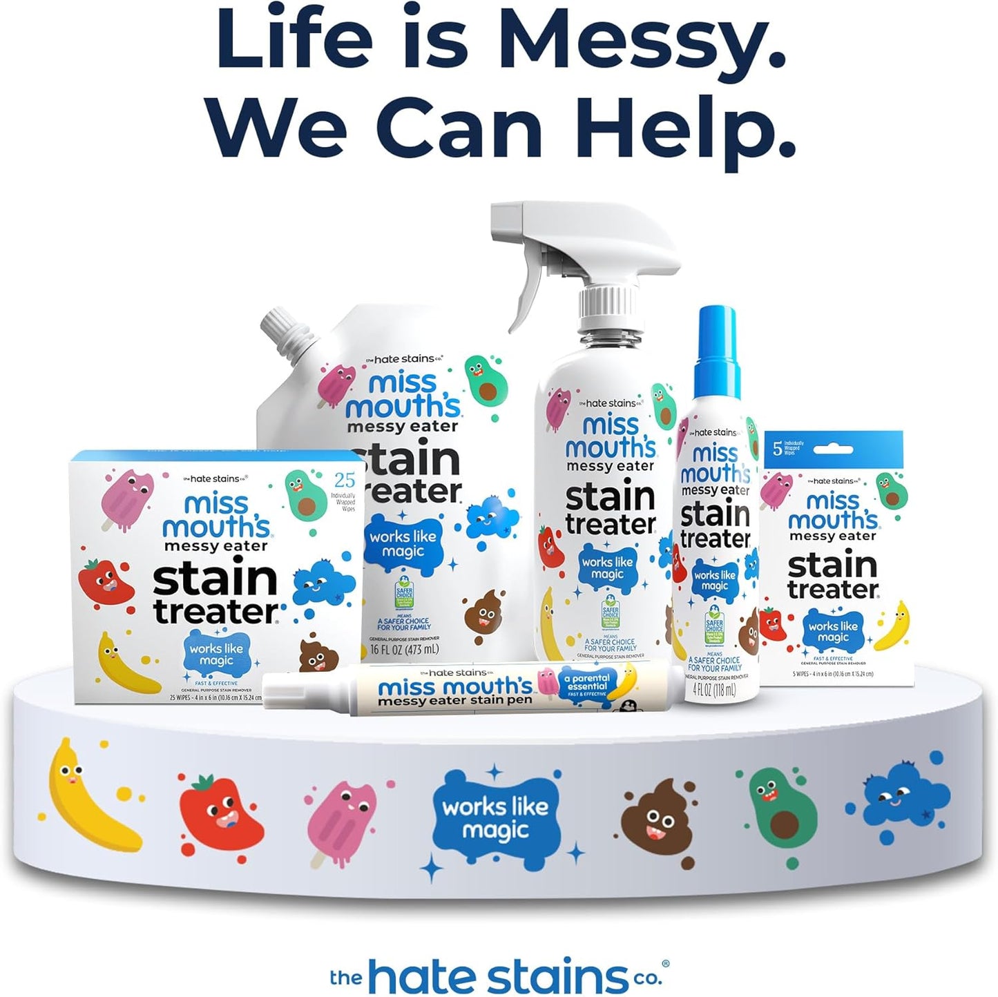 Miss Mouth's Messy Eater Stain Treater Spray - 4oz Stain Remover for Newborns & Babies | Effortlessly Removes Food, Grease & Coffee Stains