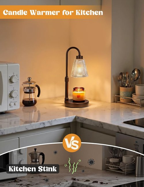 Innqoo Candle Warmer Lamp - Dimmable & Adjustable with Timer for Jar Candles | Perfect Gift for Women & Home Decor