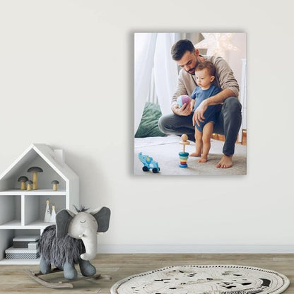 Lmfphog Custom Canvas Prints - Personalized 8x10 Inch Wall Art for Family, Pets, or Loved Ones