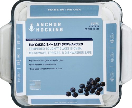 Anchor Hocking Casserole Dish - 2 Quart Clear Glass Bakeware for Versatile Cooking