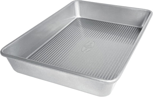 USA Pan Bakeware Nonstick Rectangular Cake Pan - 9 x 13 Inch Seamless Design for Easy Release