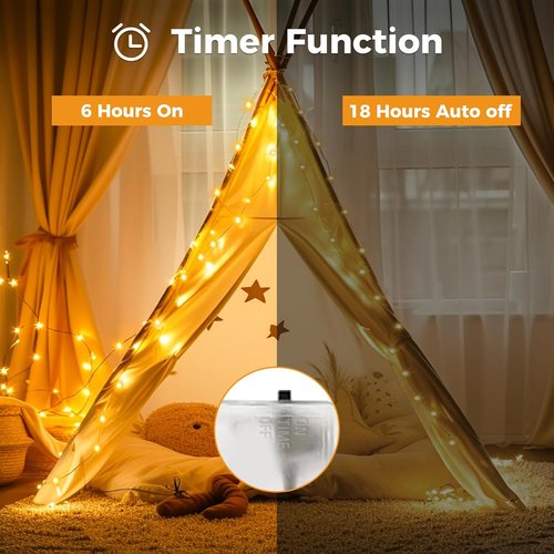 Btfarm 10FT Fairy Lights - 30 LED Battery Operated Twinkle Lights with Timer | Waterproof Copper Wire for Indoor & Outdoor Holiday Decor