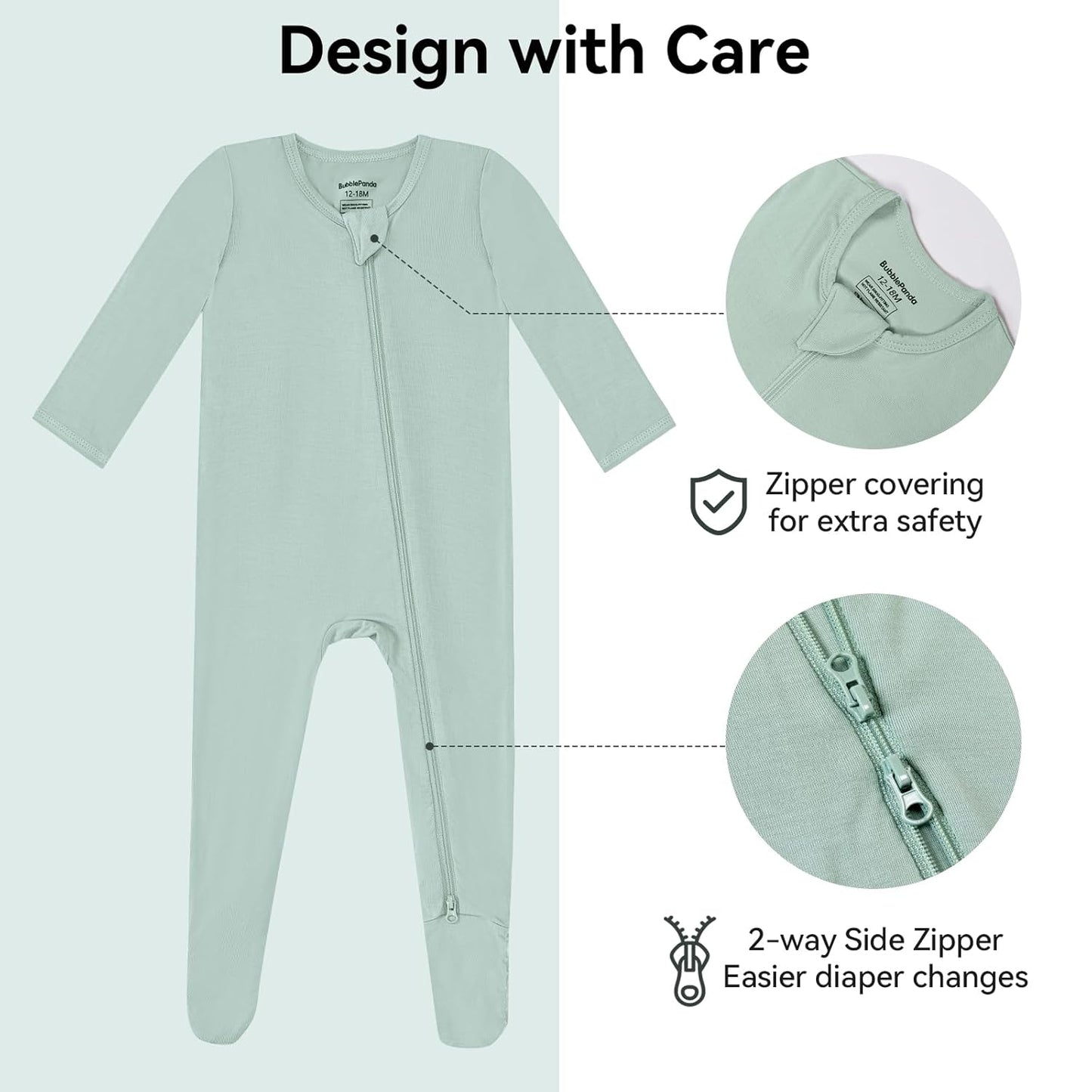 Okayinn BubblePanda Sleep Sack & Baby Onesie Set | Ideal for 6-12 Months | Cozy Comfort
