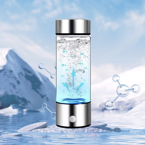 AliveBlue Hydrogen Water Bottle, Hydrogen Water Bottle Generator, Hydrowave Hydrogen Water Bottle, Portable Hydrogen Ionizer Water Bottle Machine, for Home, Office,Travel (1PCS)