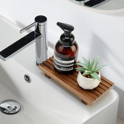 Acacia Wood Riser - Decorative Pedestal Stand for Bathroom Sink & Kitchen Counter | Soap Dish Holder