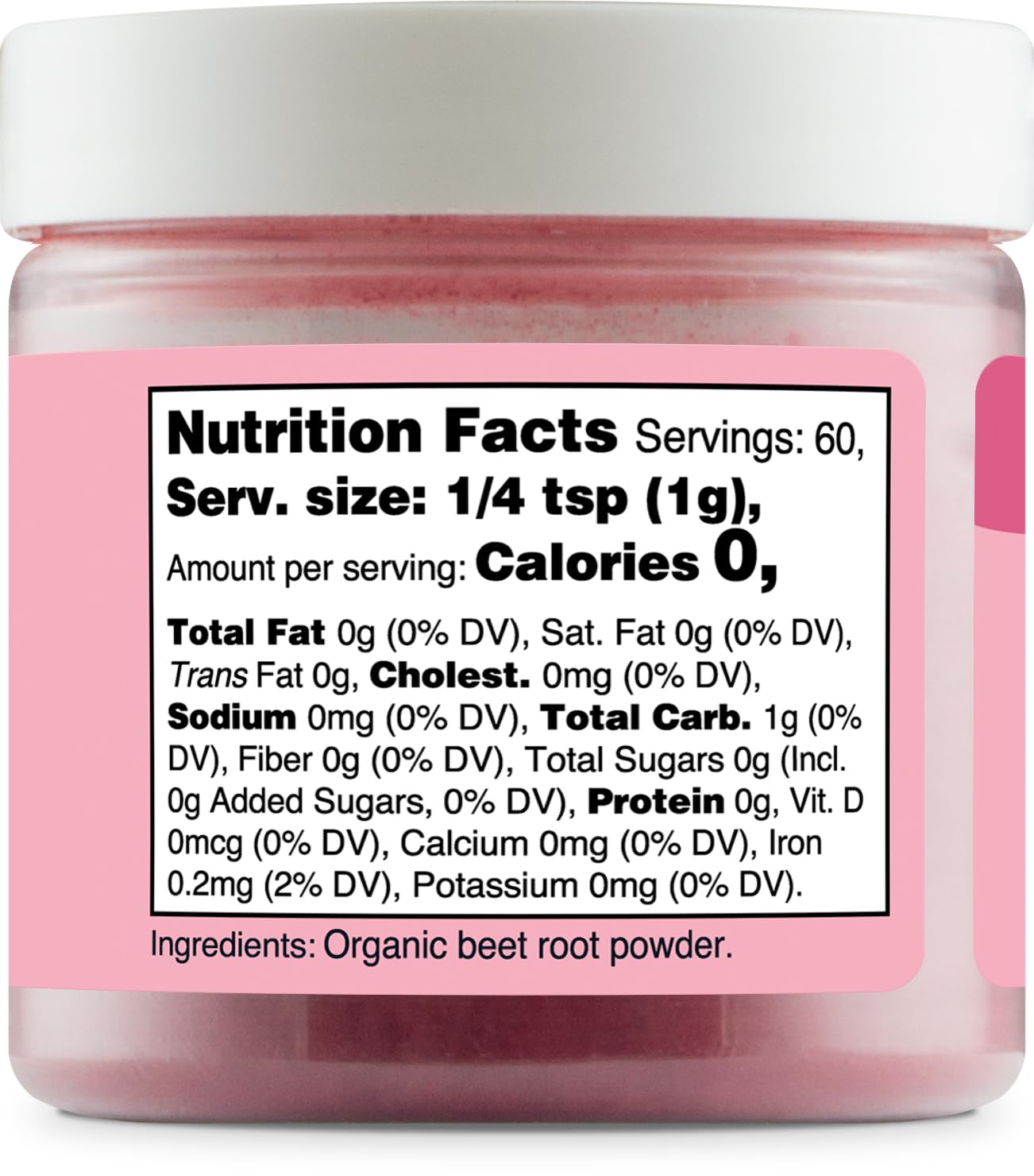 Nutricost Pink Plant-Based Food Coloring - Organic Beet Root Powder, 60 Servings | Natural Color Alternative for Food & Beverages