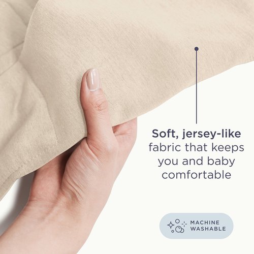 Ergobaby Embrace Baby Carrier Newborn to Toddler - Lightweight Ergonomic Baby Carriers - Cozy Essentials (7-25 Pounds), Ponte Knit, Cream