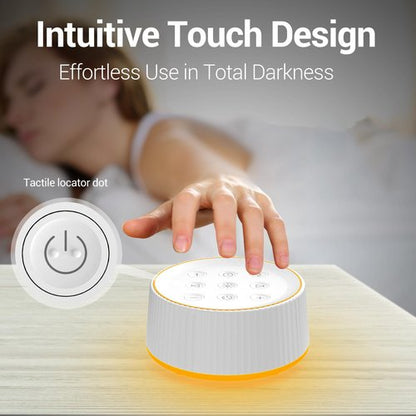 BGOVERSS White Noise Machine, 26 Hi-Fi Soothing Sounds & 10 Colors Night Light Sound Machine for Sleeping Adults, Baby & Kids, Portable Sleep Machine with 6 Timers, Noise Canceling for Home Office