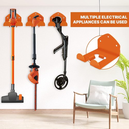 Flexi Rods Garage Organizer - Wall Hanger for Garden Tools, Grass Trimmer & Hedge Trimmer | 1 Pack