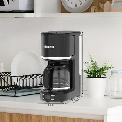 Mr. Coffee 10-Cup Programmable Coffee Maker - Permanent Filter, Removable Reservoir, Delay Brew, Black