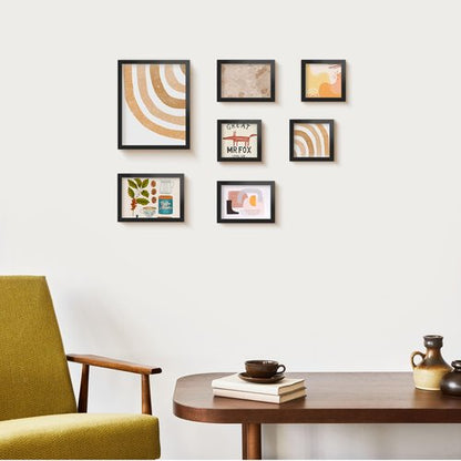 LaVie Home 5x7 Picture Frame Black Set of 10, Display 4x6 with Mat or 5 x 7 Without Mat Picture, Photo Frame Collage for Wall Gallery or Table Deco, Hanging or Tabletop Display