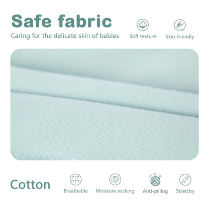 Mosebears Sleep Sack - Baby Winter Wearable Blanket with 2-Way Zipper | 2.5 TOG Cotton, Calm Sage, 12-18 Months