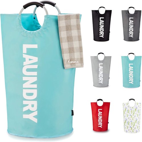 Caroeas 90L Waterproof Laundry Basket - Collapsible Hamper with Padded Handles | 13 Colors Available