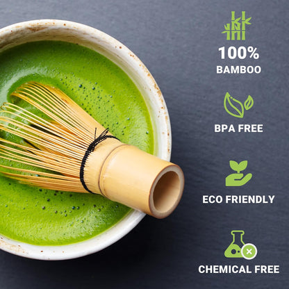 Authentic Japanese Bamboo Matcha Whisk by [Brand Name] - 120 Prong Chasen Stirrer for Perfect Matcha Tea