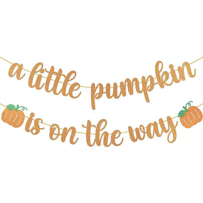 This Little Pumpkin Banner - Variation of THIS Listing Banner1 for Pumpkin Baby Shower & Gender Reveal
