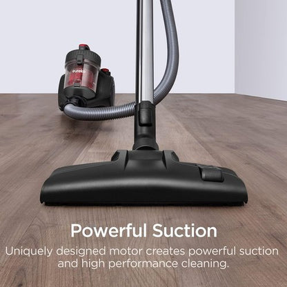 Eureka Whirlwind NEN110D Bagless Canister Vacuum Cleaner - Lightweight, Ideal for Carpets & Hard Floors, Red