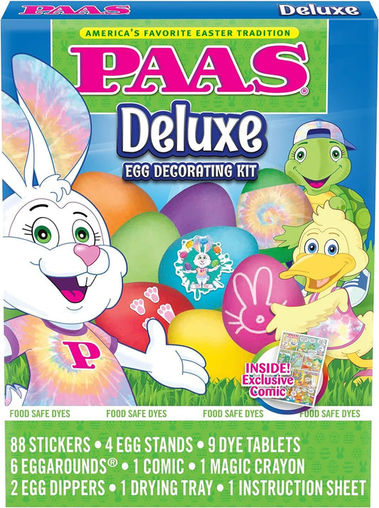 PAAS Deluxe Easter Egg Decorating Kit - Create Beautiful Eggs for a Memorable Easter Celebration