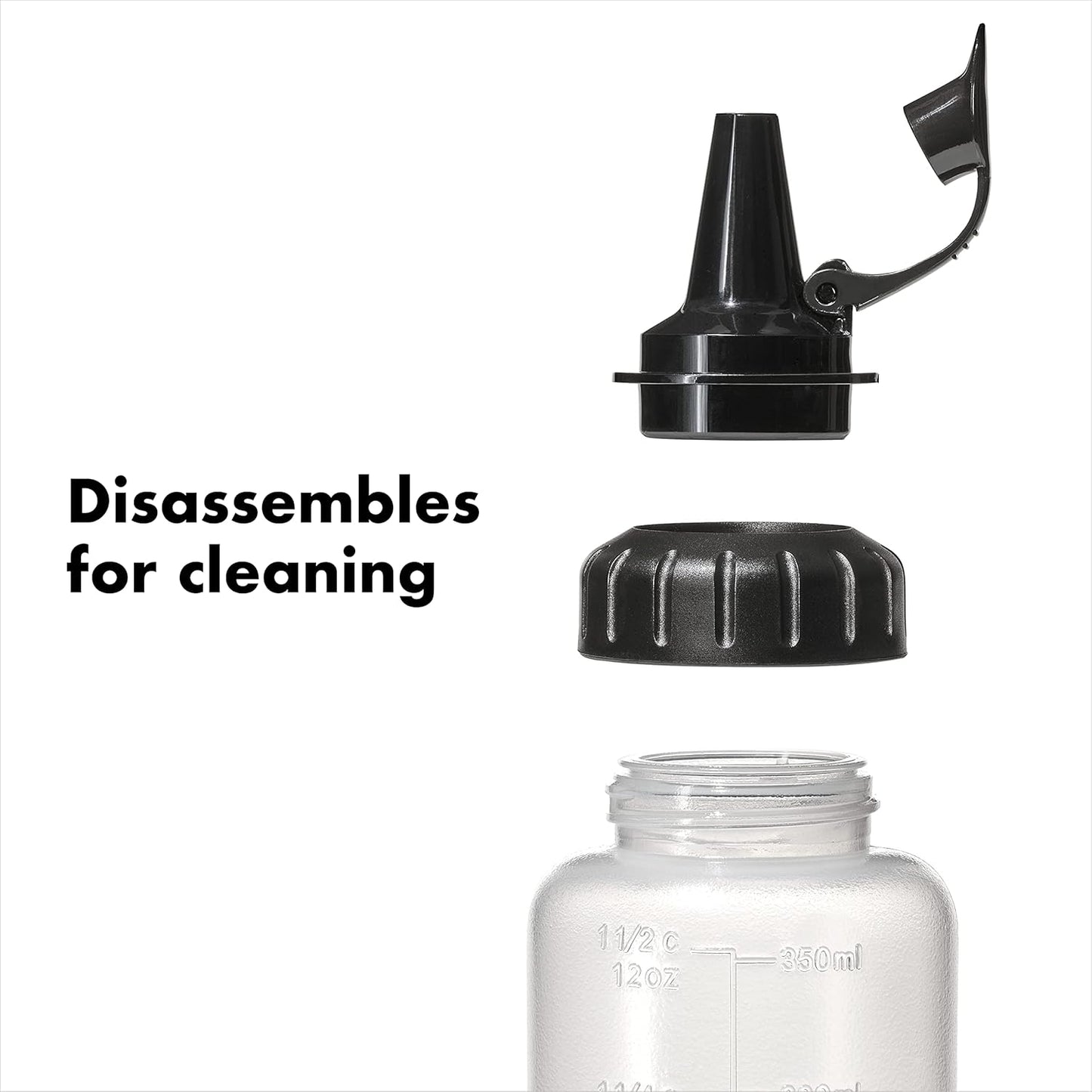OXO Good Grips Squeeze Bottles - Medium 5-Pack for Easy Condiment Dispensing
