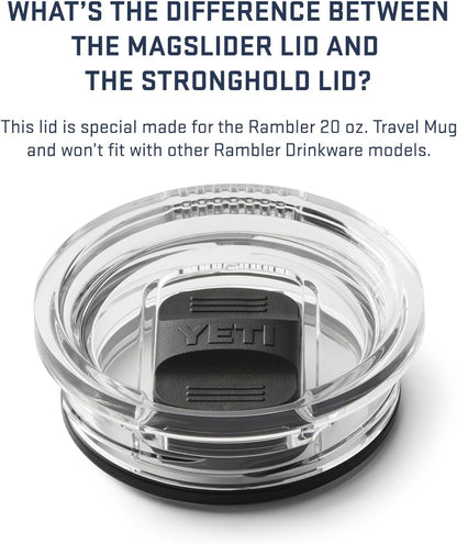 YETI Rambler 20 oz Travel Mug - Stainless Steel, Vacuum Insulated with Stronghold Lid for Ultimate Durability