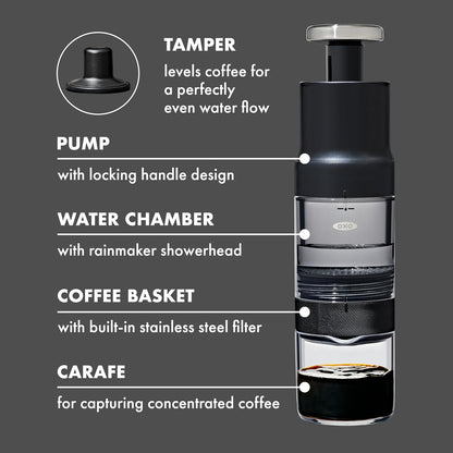 OXO Brew Rapid Brewer - Fast Coffee Maker for Perfect Brews | Compact Design for Home Use
