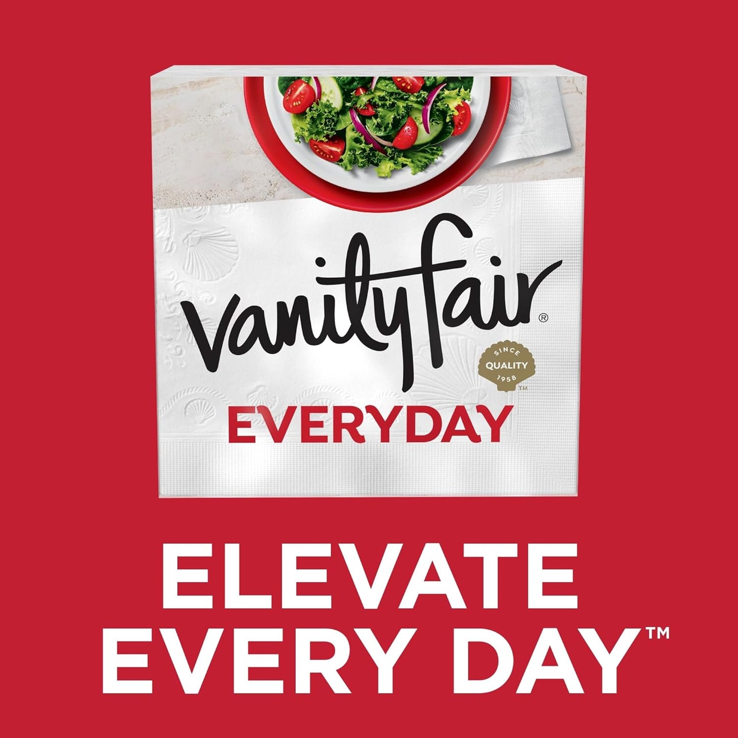 Vanity Fair Everyday Paper Napkins - Soft & Smooth Disposable Napkins | 400 Count for Daily Use