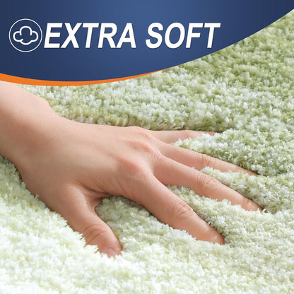 OLANLY Large Bathroom Rugs - Extra Soft Microfiber Mat 40x24 | Quick Dry, Washable, Rubber Backing, Mustard Yellow