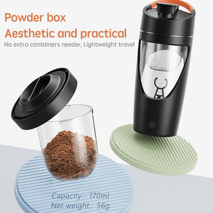 Skiennix Electric Protein Shaker Bottle - 24oz USB-C Rechargeable, BPA-Free, Leak-Proof | Green