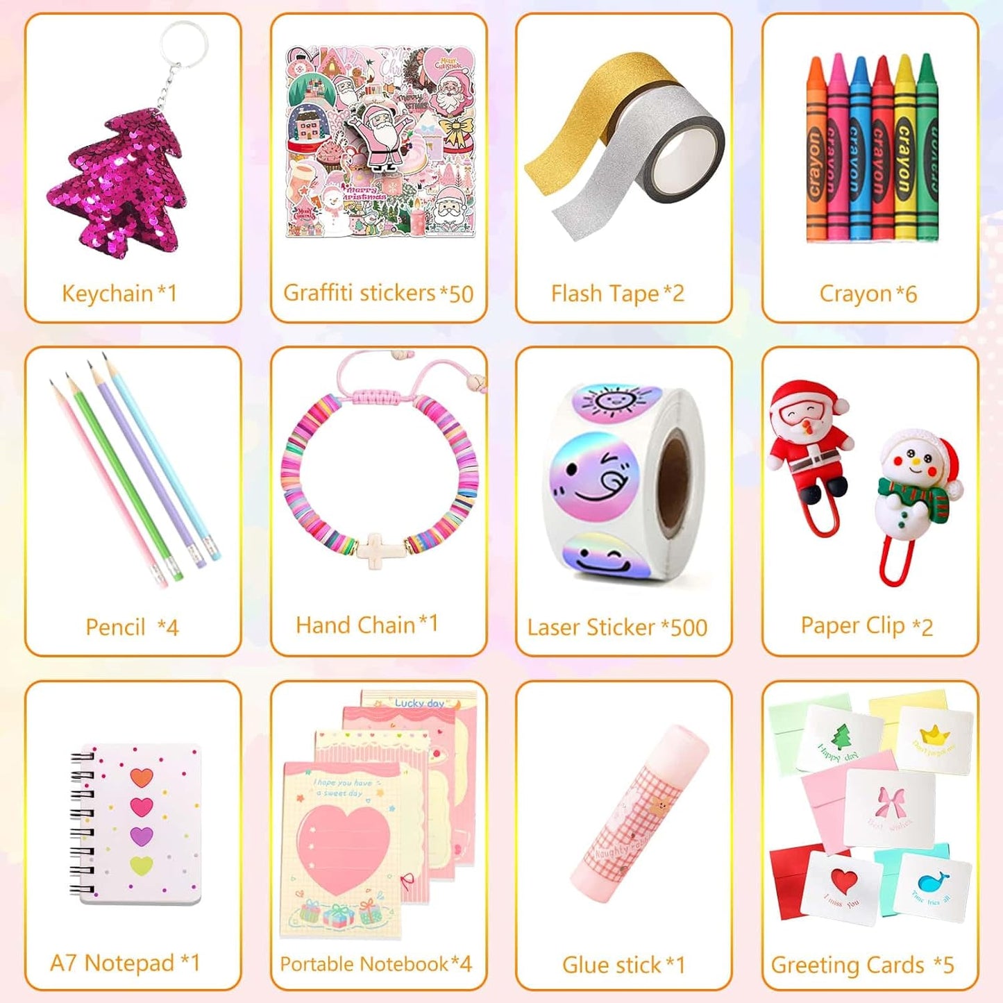 Advent Calendar 2025 - 24-Day DIY Journal Kit for Tween & Teen Girls | Scrapbook & Stationery Set