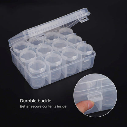 Segbeauty Gem Organizer Box - Clear Bead Container with 12 Secure Compartments | Ideal for Jewelry & Nail Art