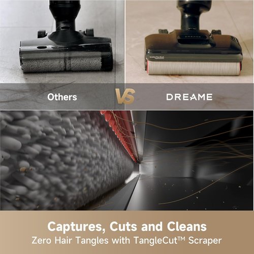 DREAME H12 Pro FlexReach Cordless Wet Dry Vacuum Cleaner - 180° Lie-Flat Design, Self-Cleaning, 50 Mins Runtime