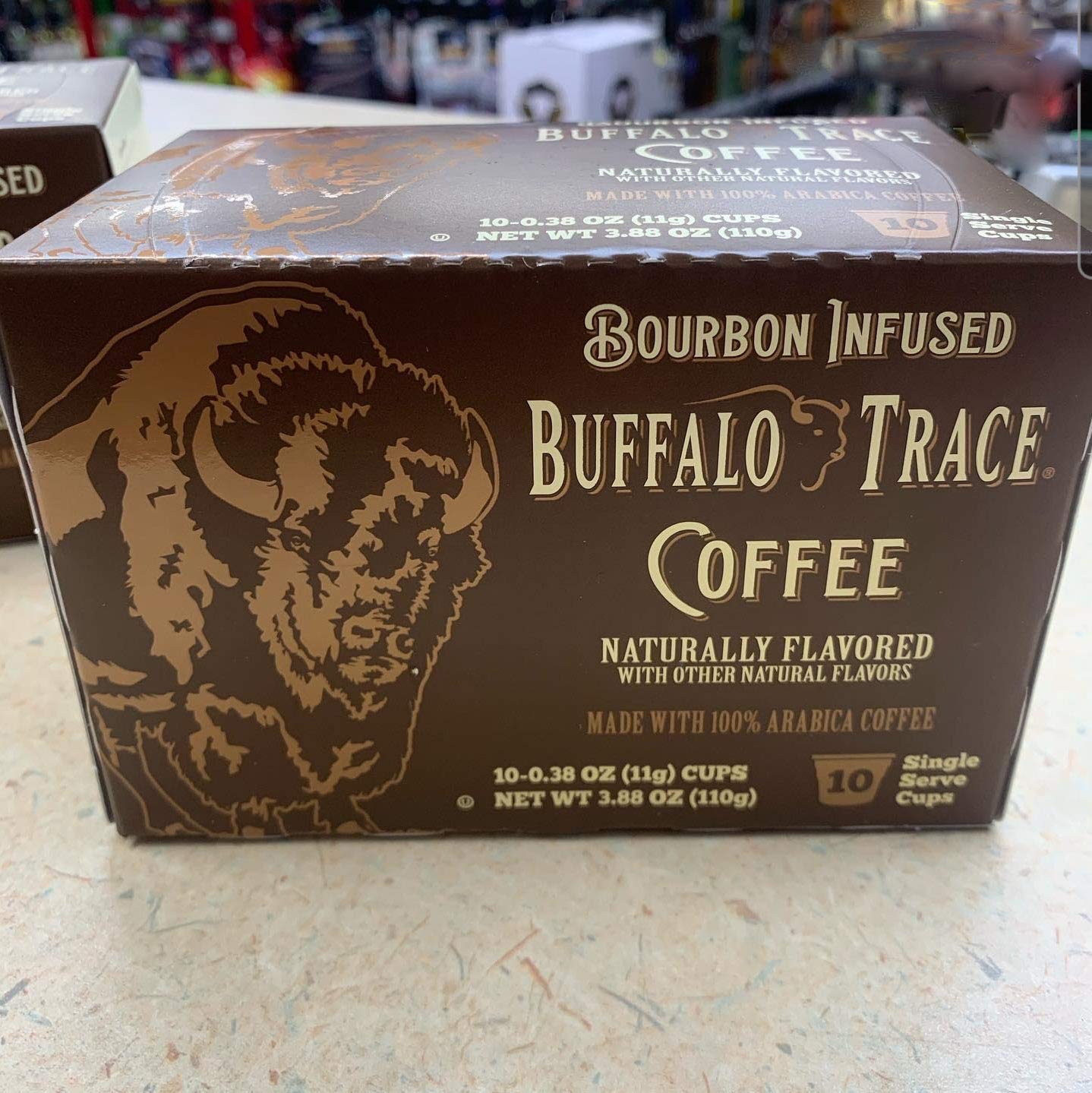 10 Count Buffalo Trace Bourbon Flavored medium roast Coffee for Single Serve Coffee Makers