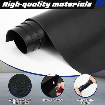 Skiennix Neoprene Rubber Sheets - 1/16 Inch Thick, 16" W x 118" L | Durable Gasket Strip for DIY Projects