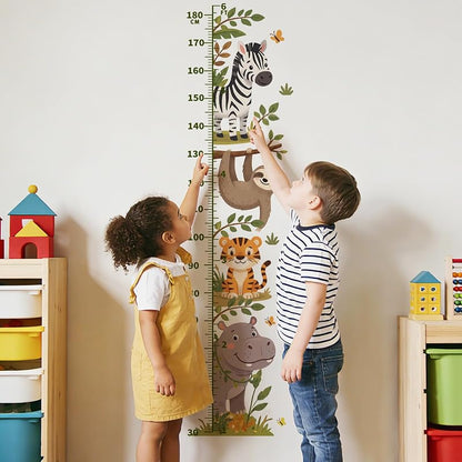 Jungle Animals Kids Height Chart Wall Decal - Removable Growth Sticker - Jungle Animals Height Chart (Variation of THIS listing)
