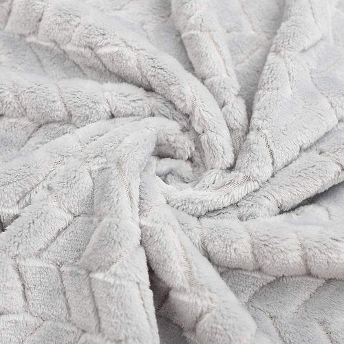 Baby Blanket Flannel, Cozy Throw Blankets for Newborn Infant and Toddler, Super Soft and Warm Receiving Baby Blanket for Crib Stroller (Grey 3040")