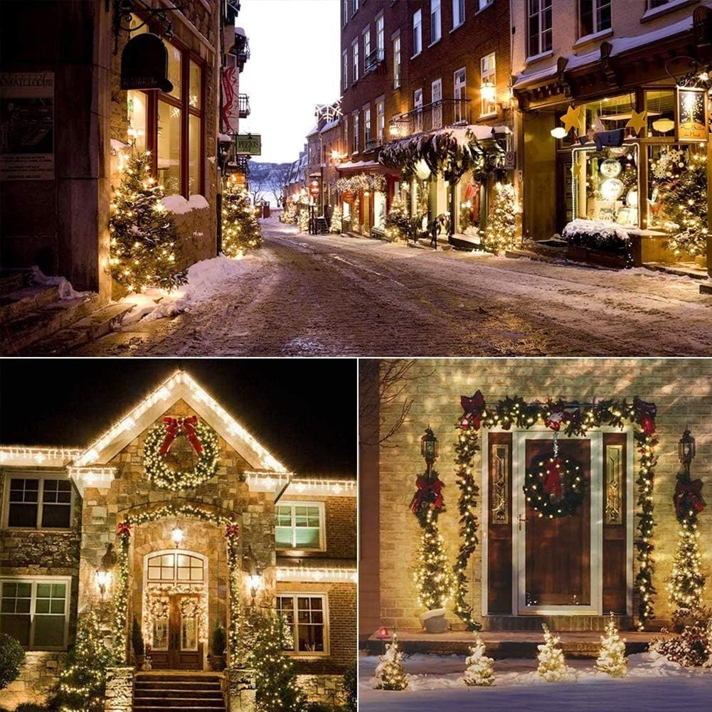 Woohaha Christmas Lights - 2 Pack 13ft 50 Count Warm White Incandescent String Lights for Indoor/Outdoor Decor