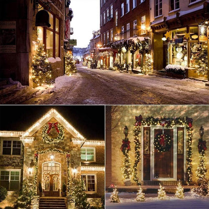 Woohaha Christmas Lights - 2 Pack 13ft 50 Count Warm White Incandescent String Lights for Indoor/Outdoor Decor