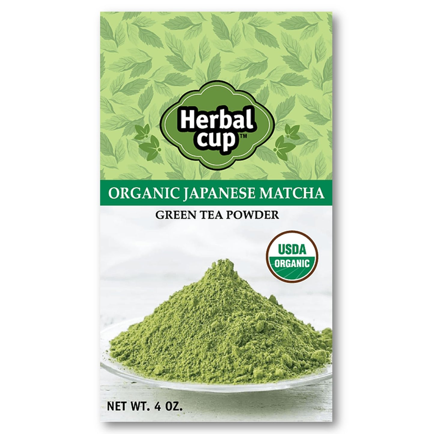 Herbal Cup Tea Organic Japanese Matcha (Matcha Green Tea, 4 Ounce (Pack of 1))